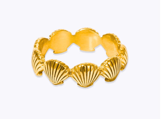 Gold Shell Ring