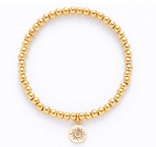 18K Gold Plated Beaded Bracelet