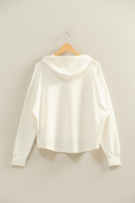 White Oversized Hoodie