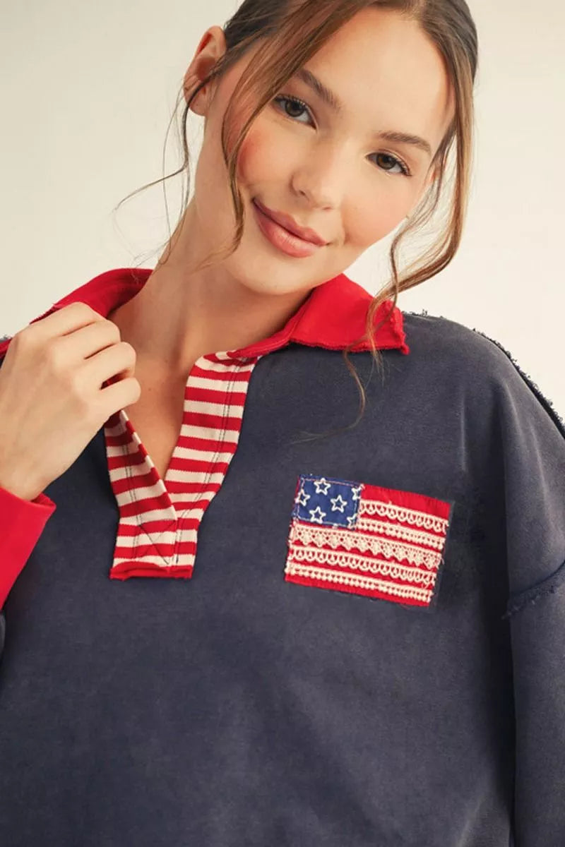 Grand Millennial America Pullover