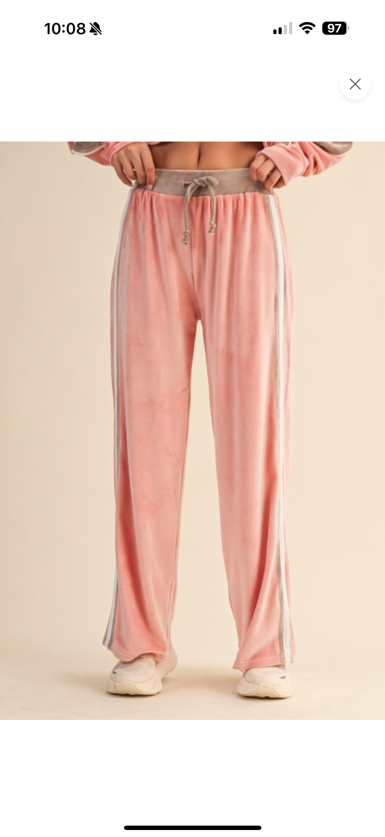 Pink & Taupe Velour Track Suit PREORDER