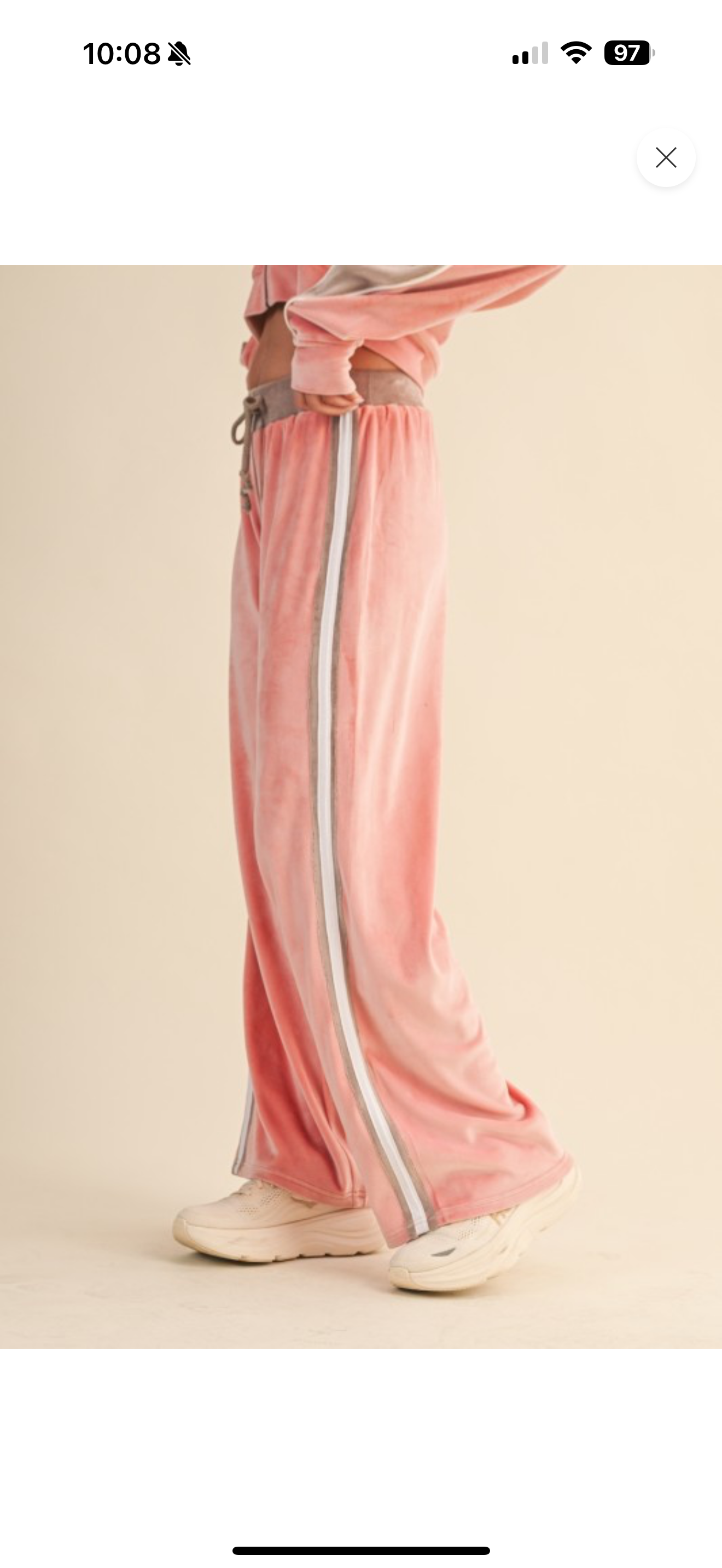 Pink & Taupe Velour Track Suit PREORDER