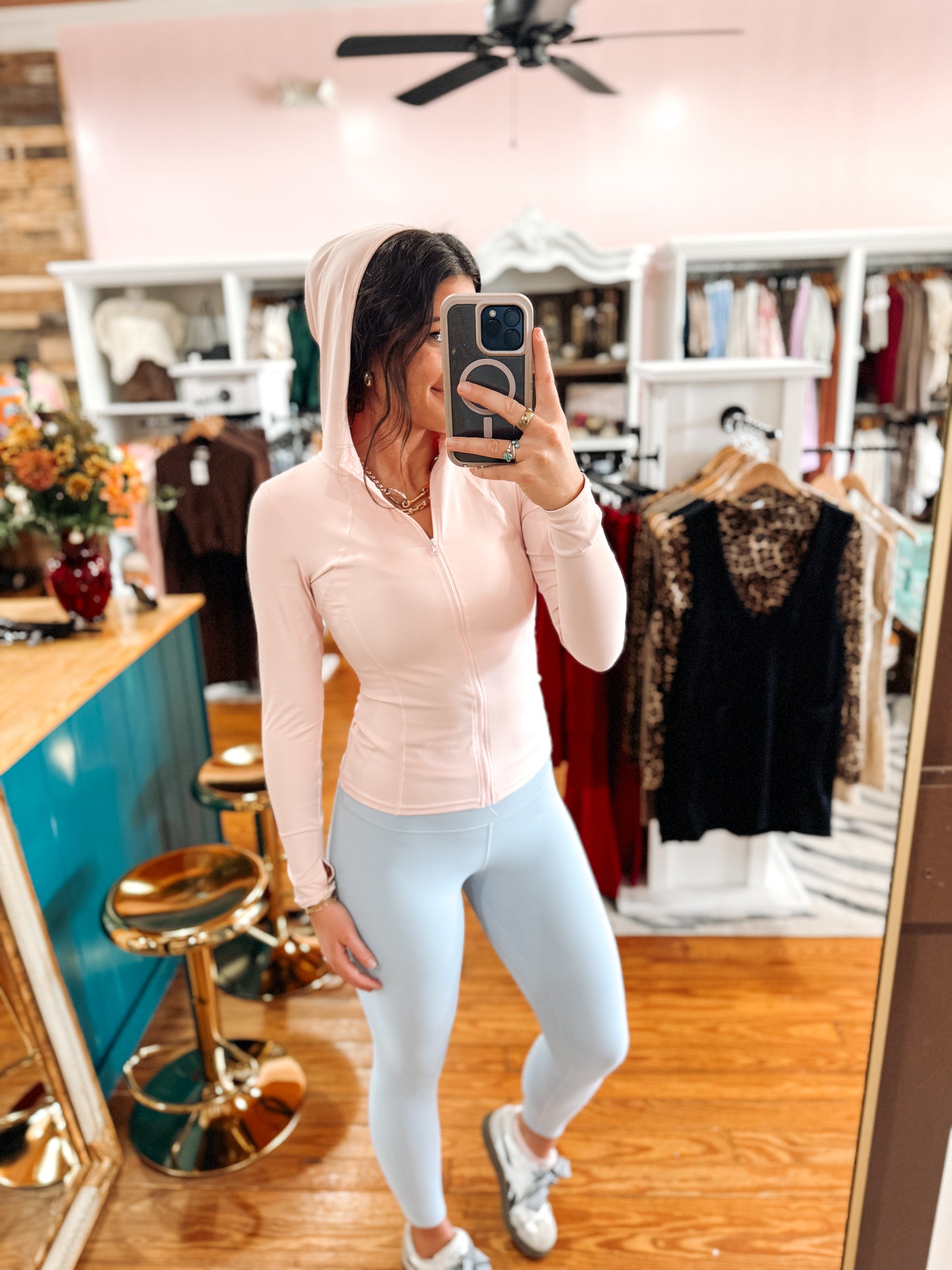Pink Performance Zip Up