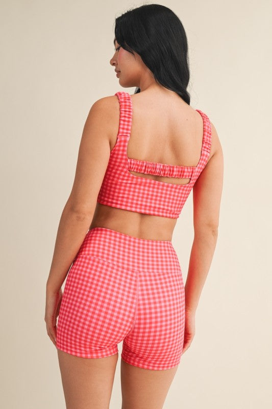 Watermelon Gingham Biker Shorts PREORDER