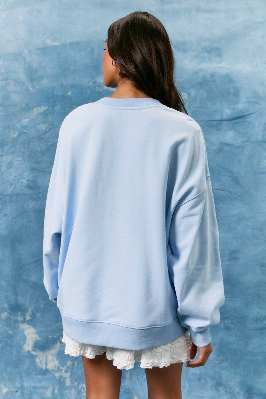 USA Summer Embroidered Sweatshirt