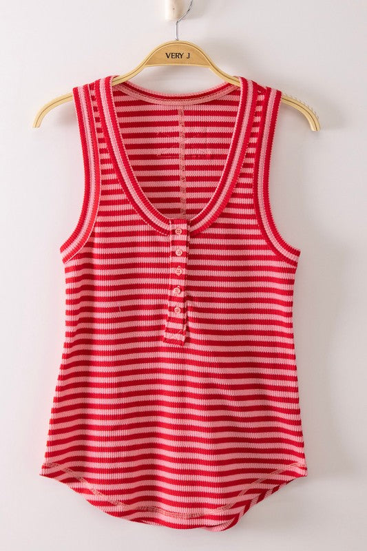 Watermelon Stripe Tank Top