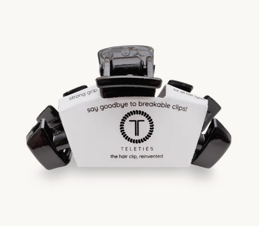 Teleties Jet Black Claw Clip Medium
