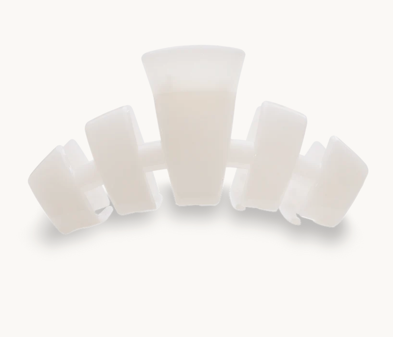 Teleties Coconut White Large Claw Clip