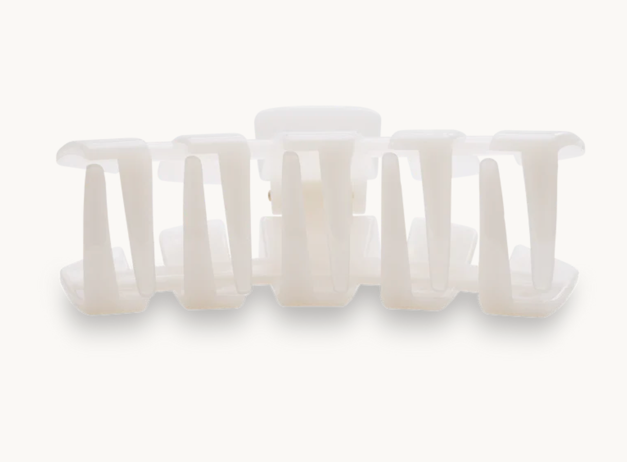 Teleties Coconut White Large Claw Clip