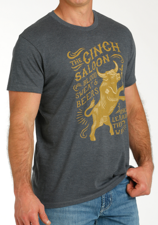 Cinch Saloon Charcoal Tee