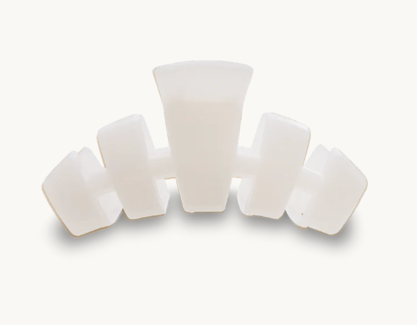 Teleties Coconut White Small Claw Clip