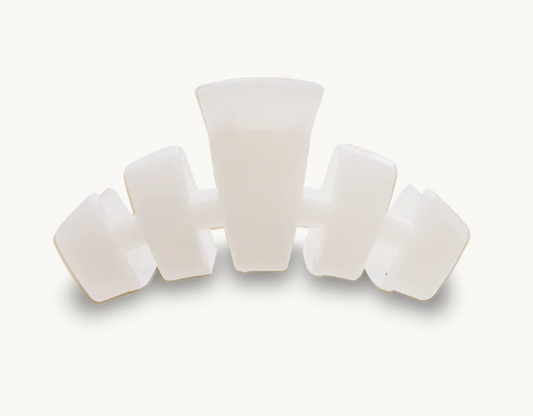 Teleties Coconut White Small Claw Clip