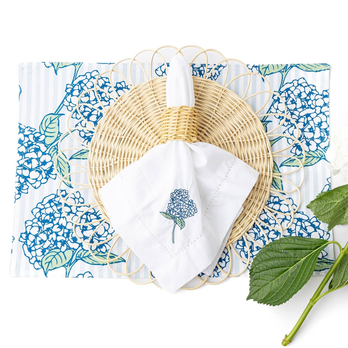 Natural Rattan Napkin Ring Set