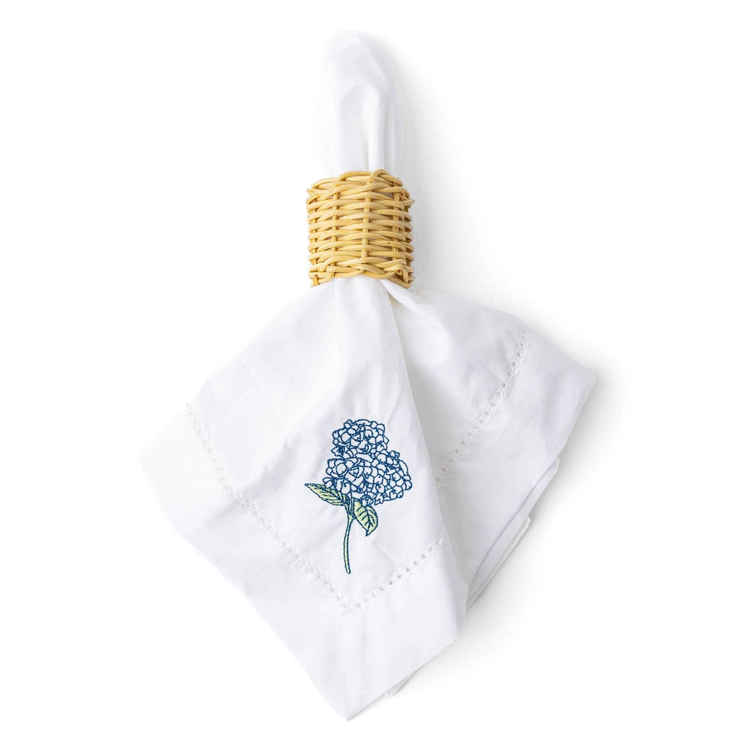 Natural Rattan Napkin Ring Set