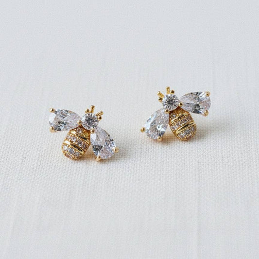 Miniature Bee Stud Earrings