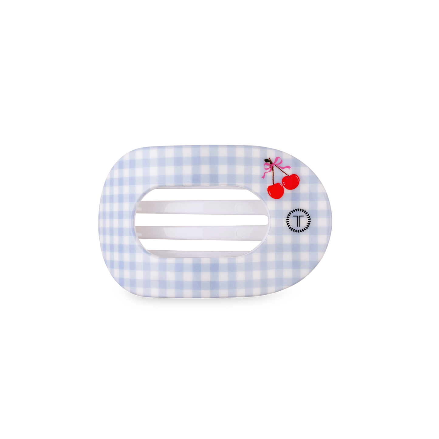 Flat Round Hair Clip | Small | Basket of Cherries