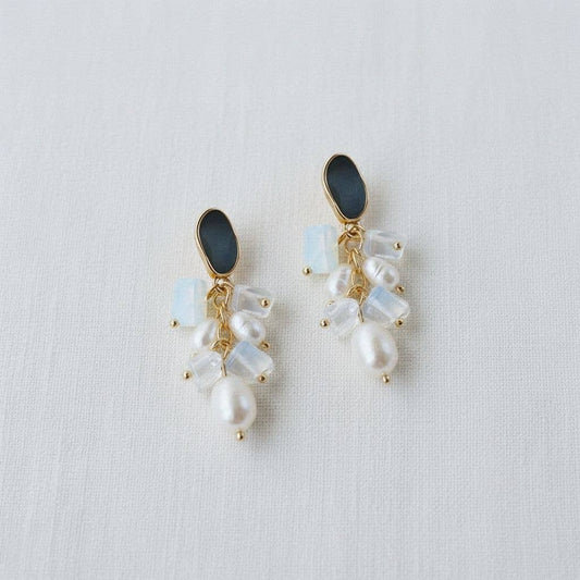 Freshwater Pearl Tassel Dangle Earrings