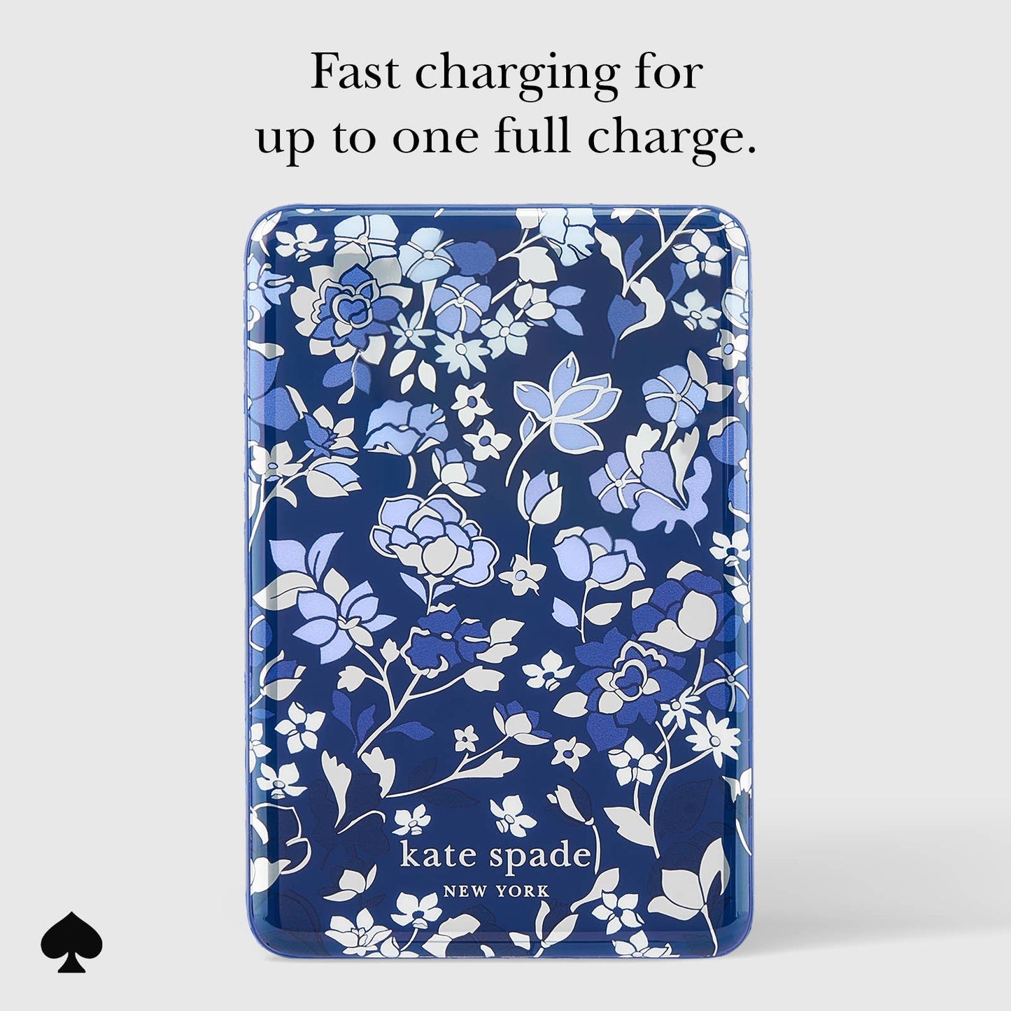 Kate spade new york MagSafe Portable Charge - Flowerbed Blue: Flowerbed Blue
