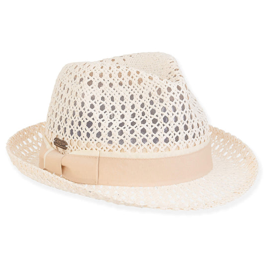 Open Woven Straw Hat