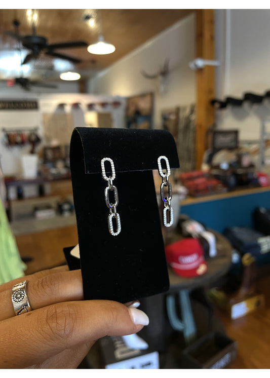 3 Clip Paperclip Earring
