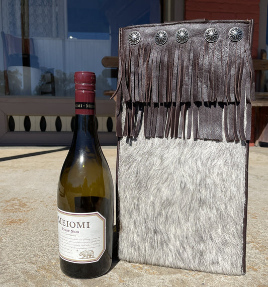 Double Wine Carrier Fringe & Concho