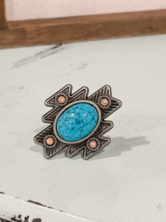 Aztec Turquoise Slide