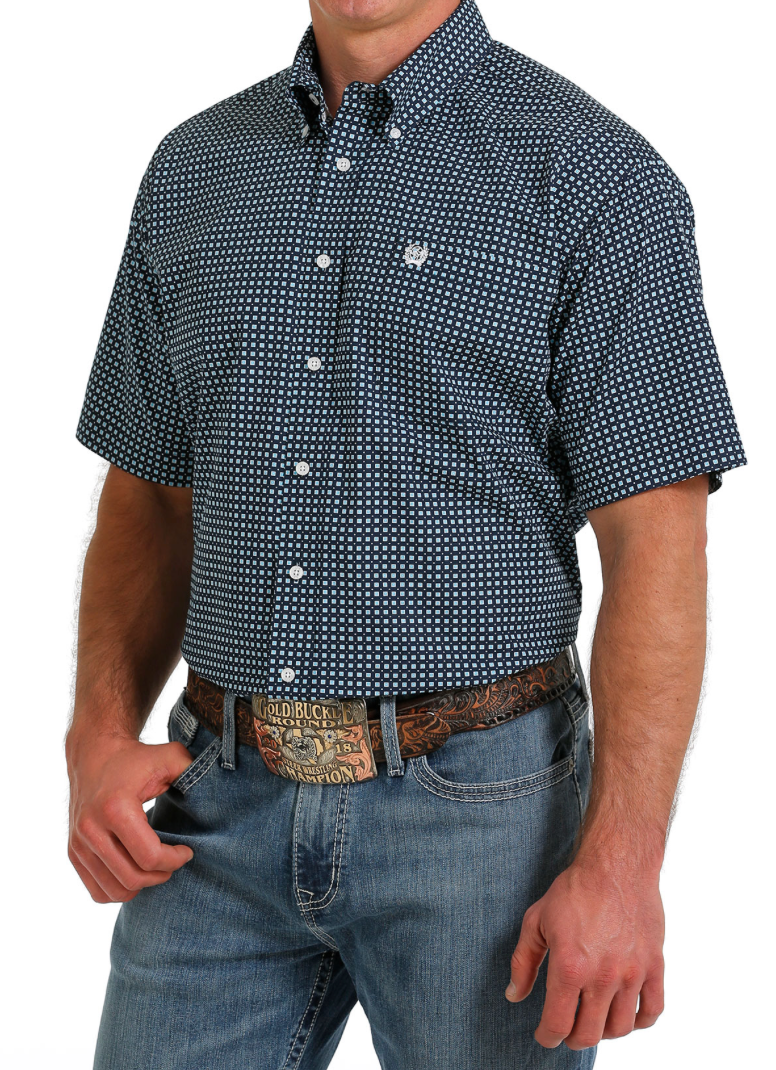 Cinch Navy SS Button Down